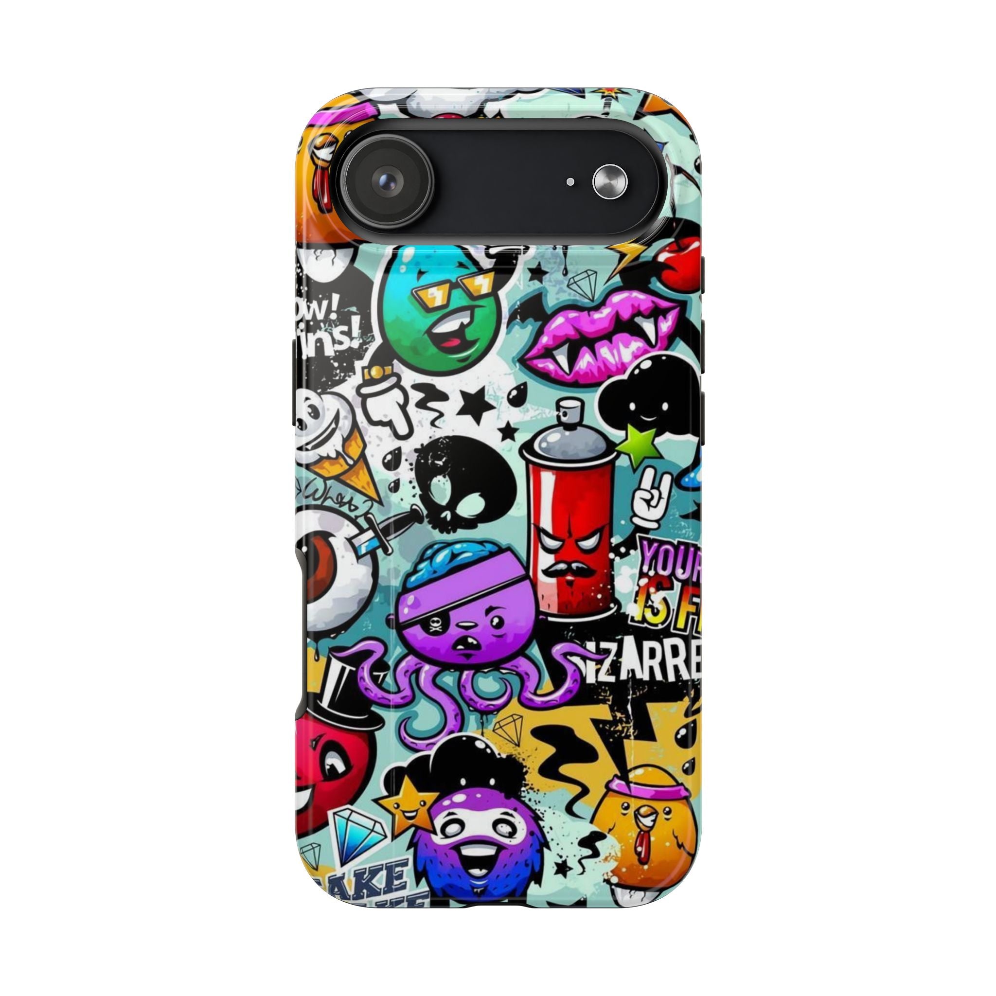 Graffiti Sticker Characters Phone Case | Tough Phone Case