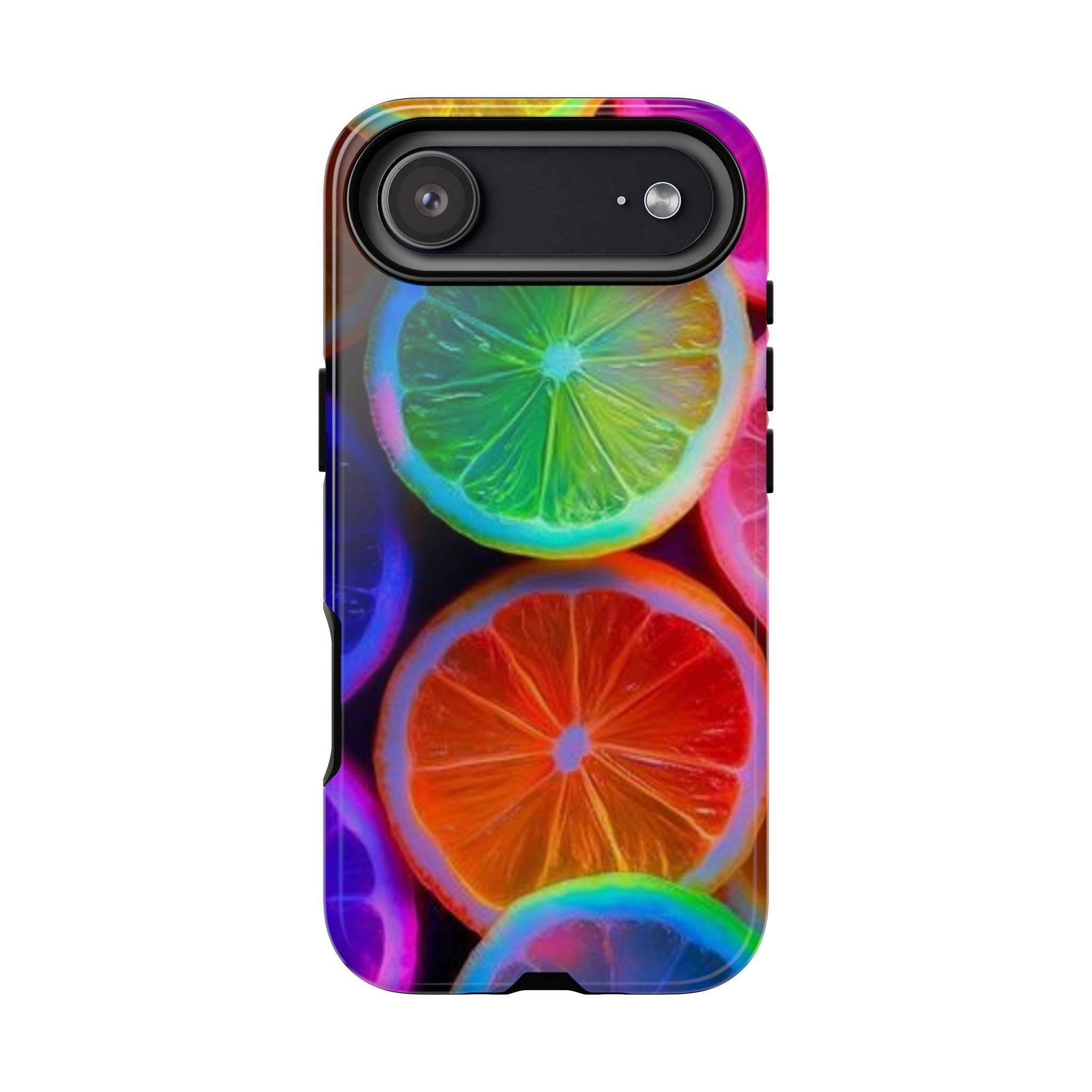 Neon Citrus Slices Tough Case | Colorful Fruit Phone Cover