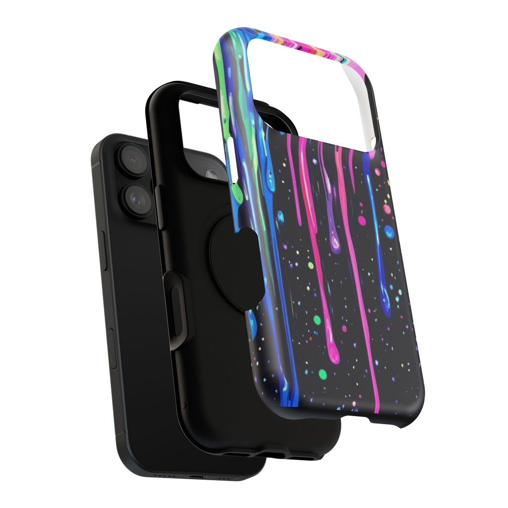 Phone Case - Neon Drip Impact-Resistant Protective Cover