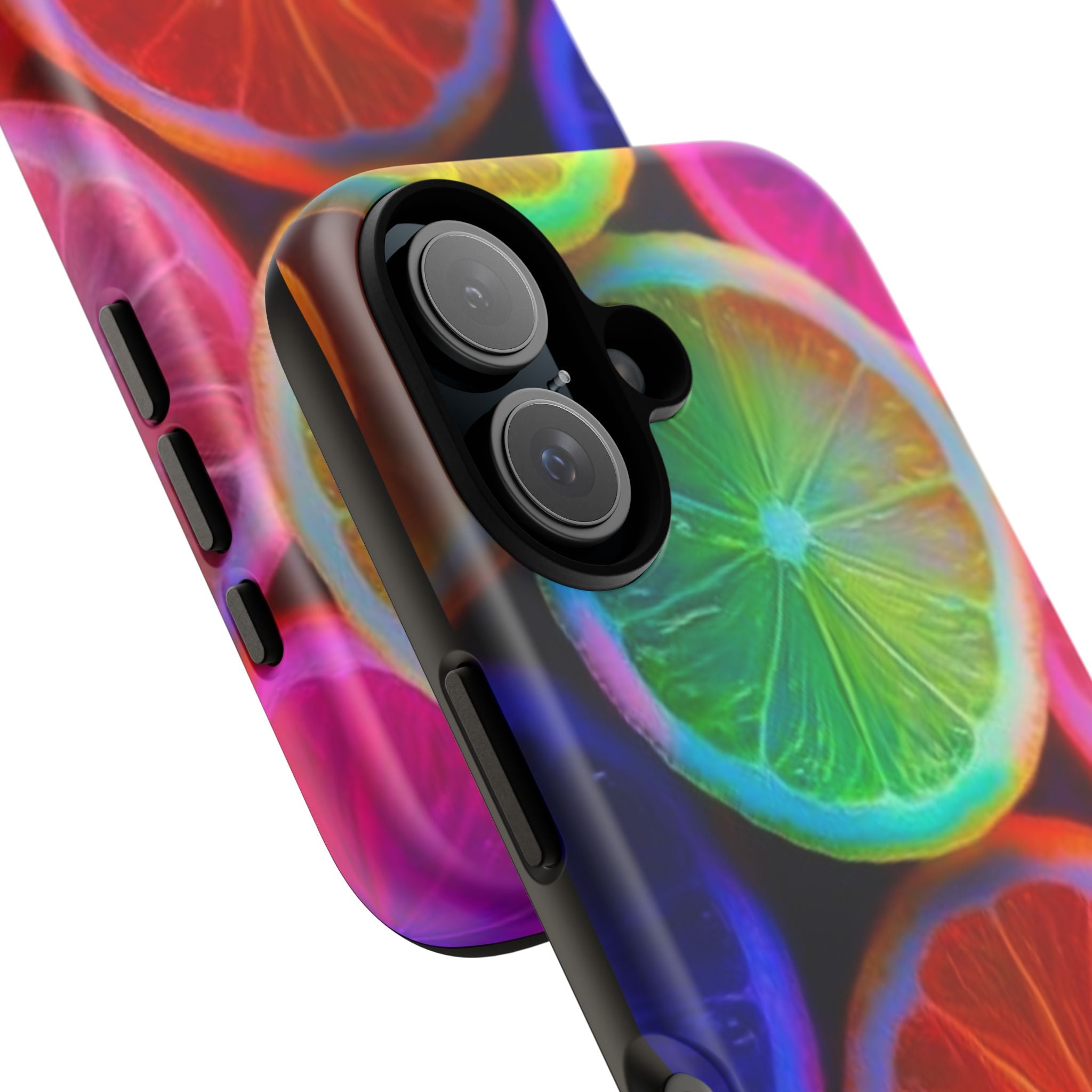 Neon Citrus Slices Tough Case | Colorful Fruit Phone Cover