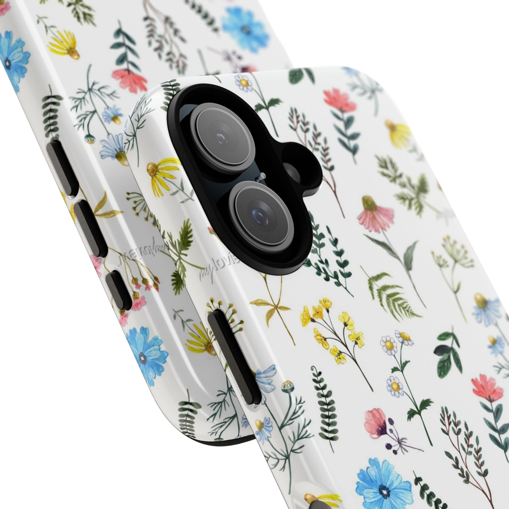 Wildflower Pattern Tough Case | Floral Phone Case, Botanical Print
