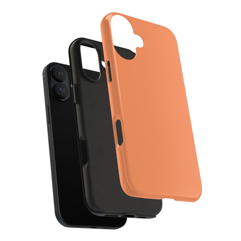 Solid Orange Tough Phone Case | Slim Protective Phone Case