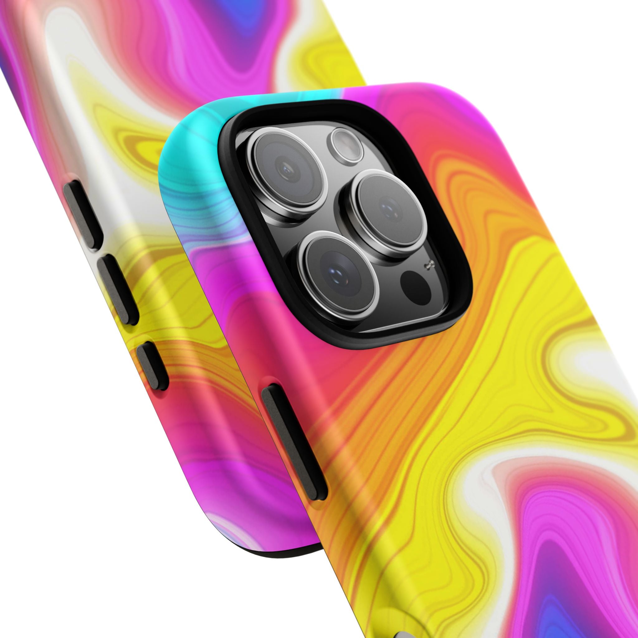 Rainbow Marble Swirl Phone Case | Tough Case