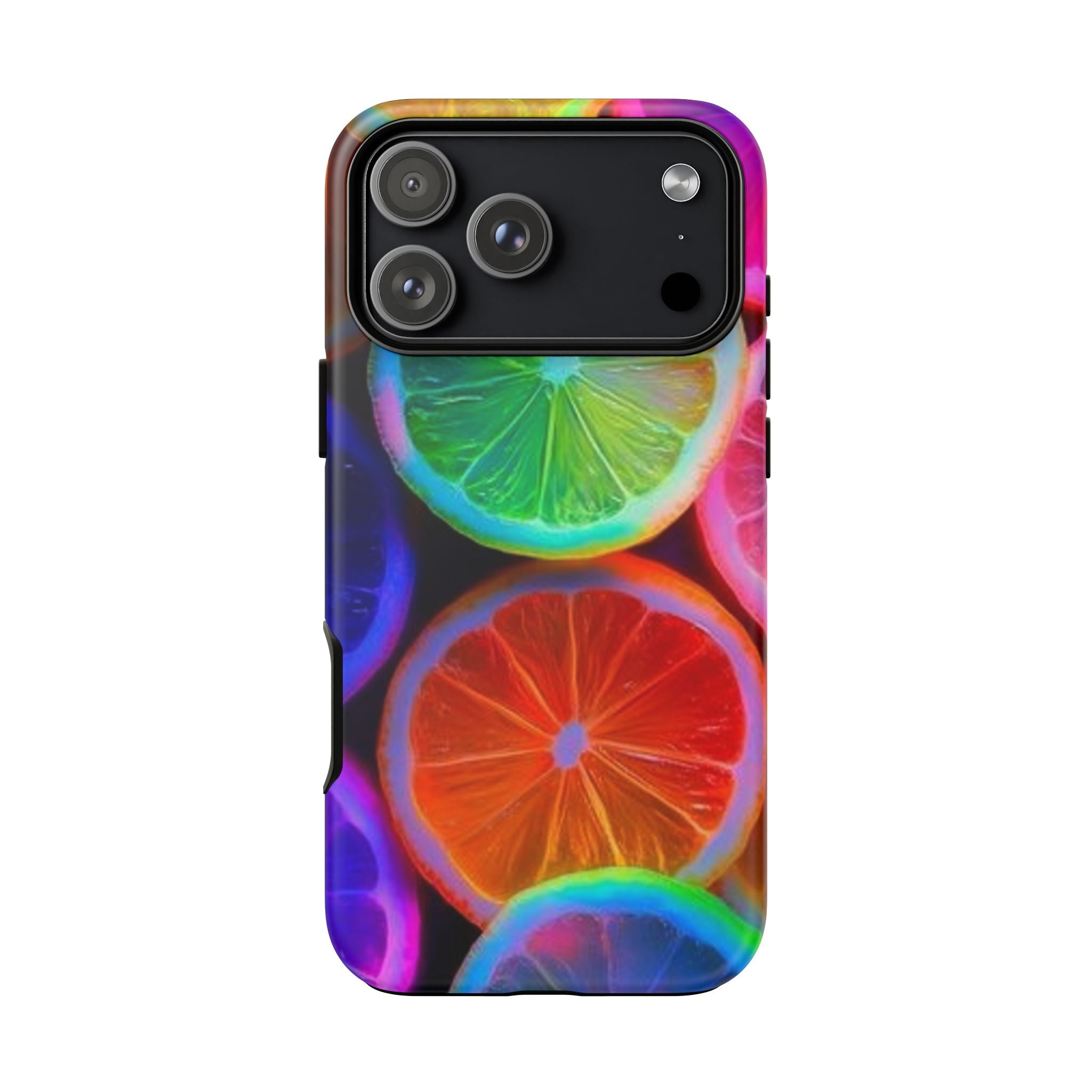 Neon Citrus Slices Tough Case | Colorful Fruit Phone Cover