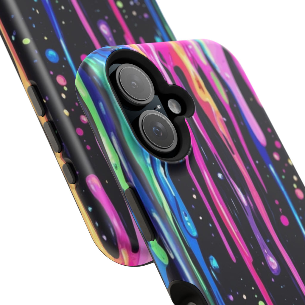 Phone Case - Neon Drip Impact-Resistant Protective Cover