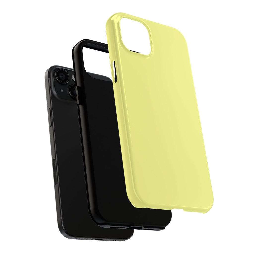 Solid Lemon Yellow Phone Case | Tough Phone Case