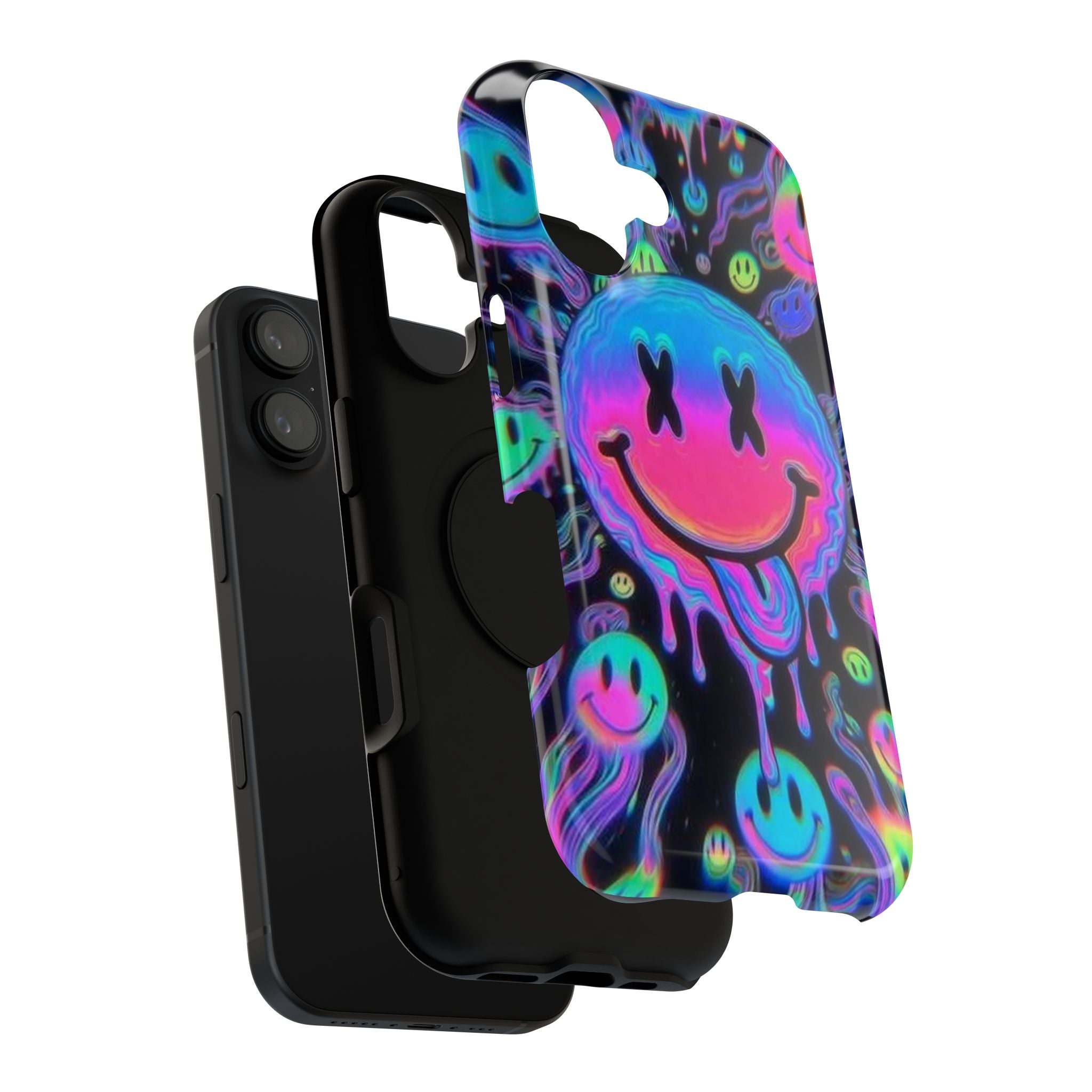 Psychedelic Smiley Impact-Resistant Phone Case