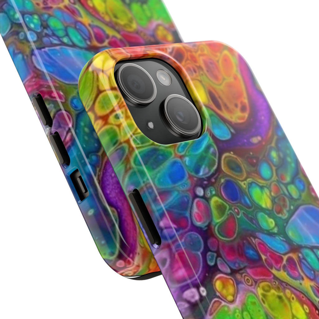 Colorful Abstract Fluid Art Phone Case | Psychedelic Marble Phone Case