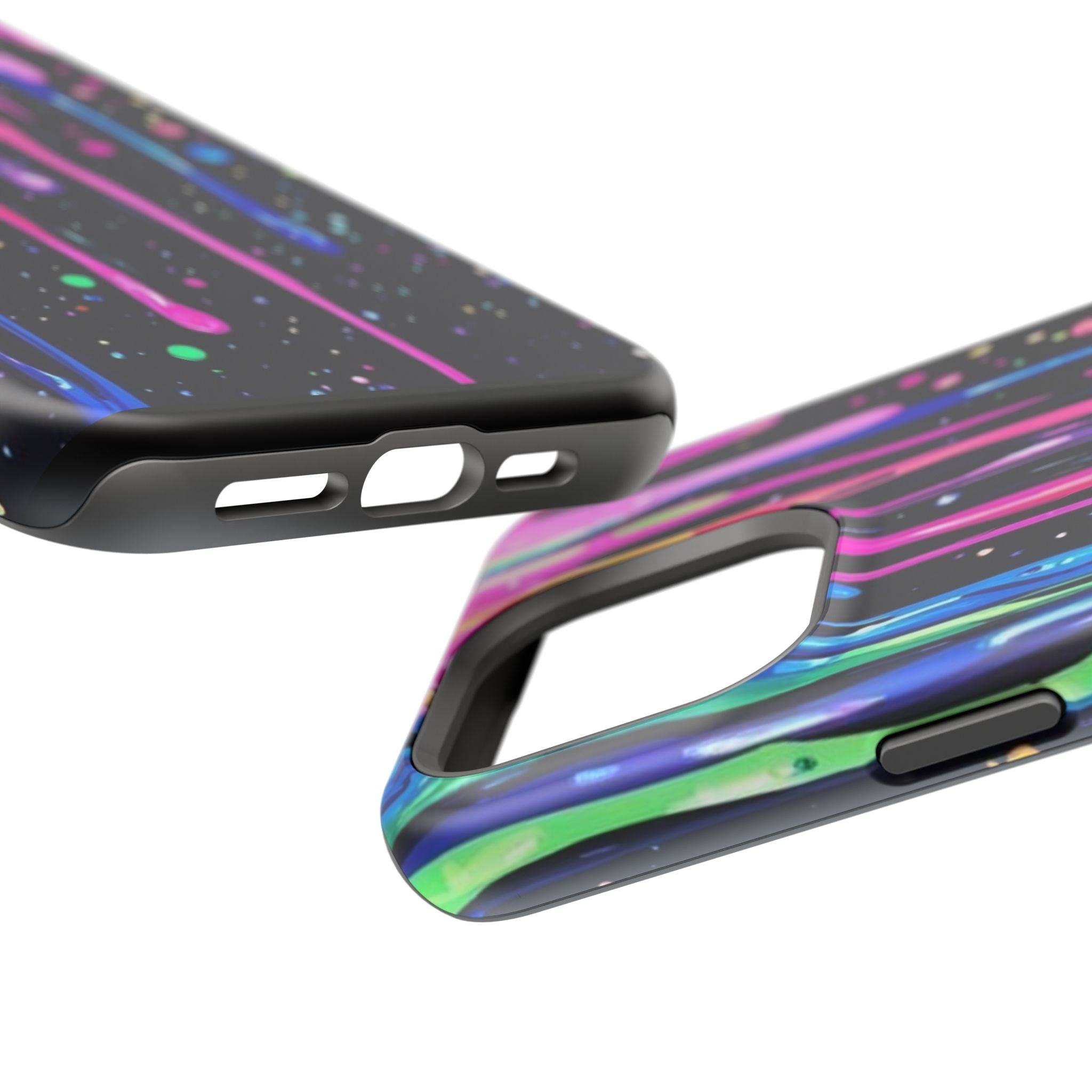 Phone Case - Neon Drip Impact-Resistant Protective Cover