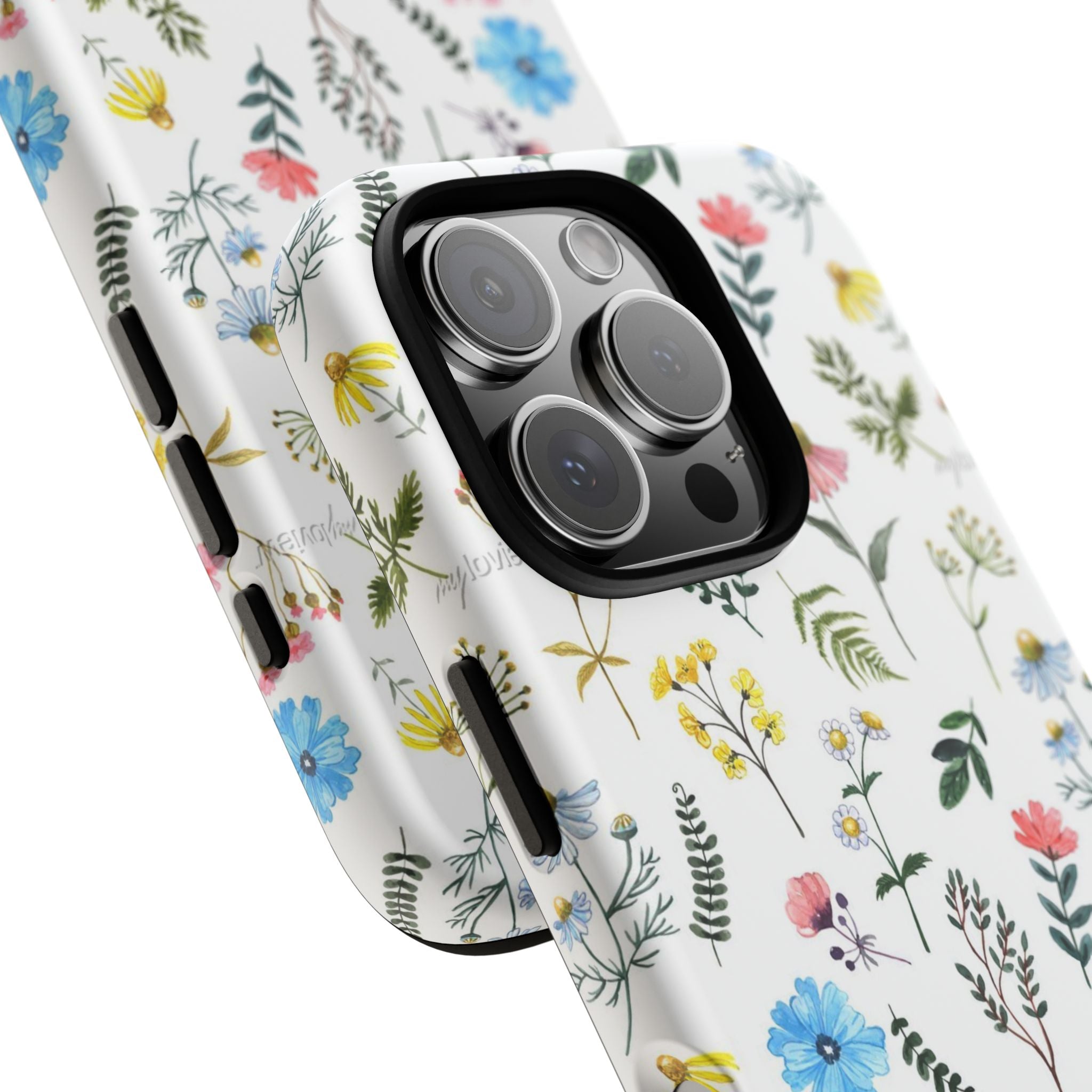 Wildflower Pattern Tough Case | Floral Phone Case, Botanical Print