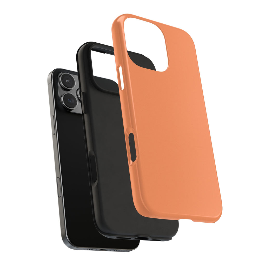Solid Orange Tough Phone Case | Slim Protective Phone Case