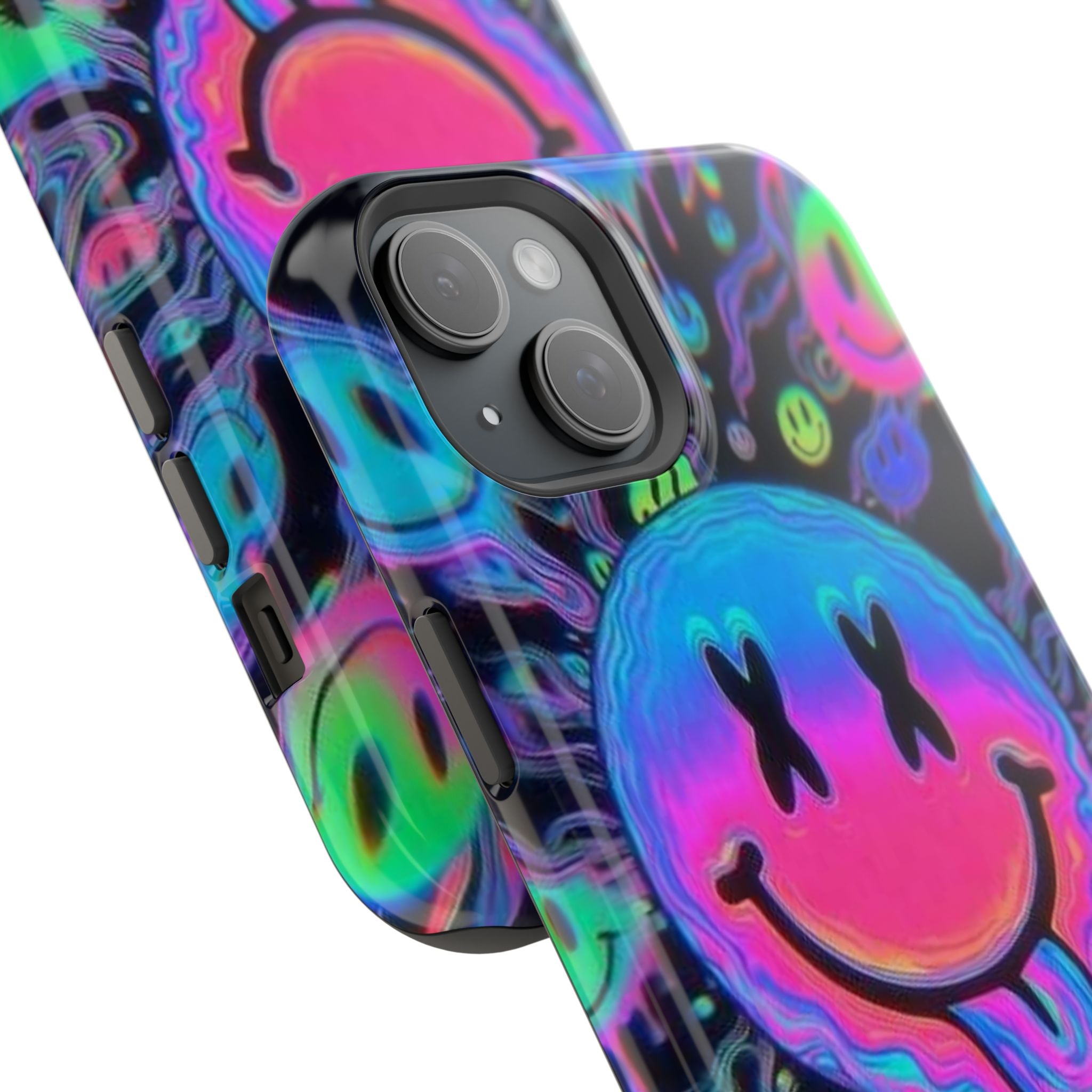 Psychedelic Smiley Impact-Resistant Phone Case