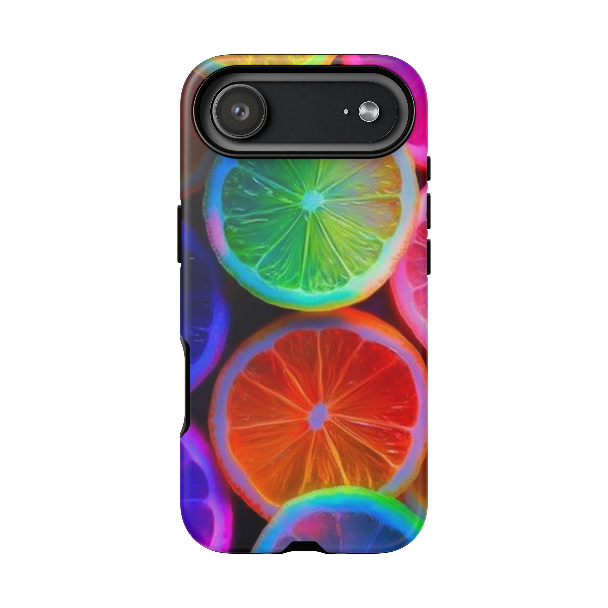 Neon Citrus Slices Tough Case | Colorful Fruit Phone Cover
