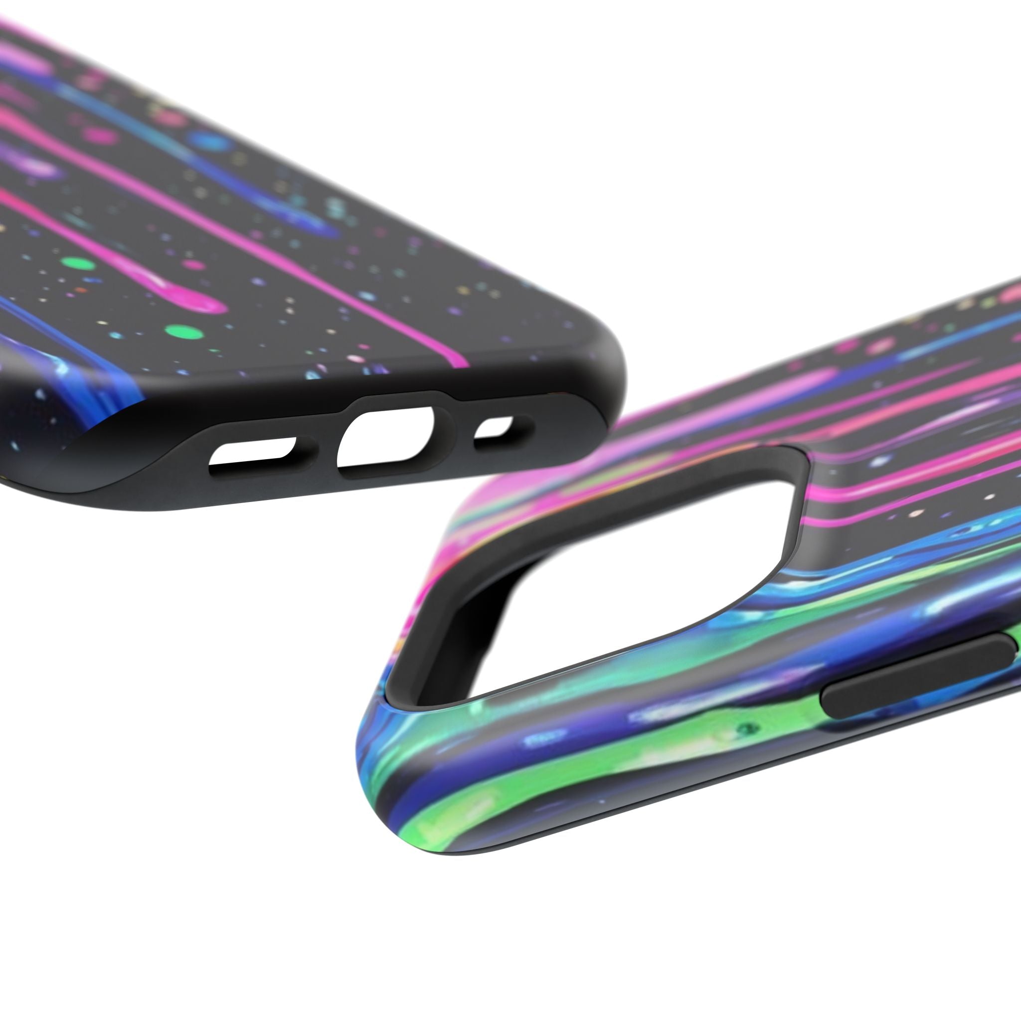 Phone Case - Neon Drip Impact-Resistant Protective Cover