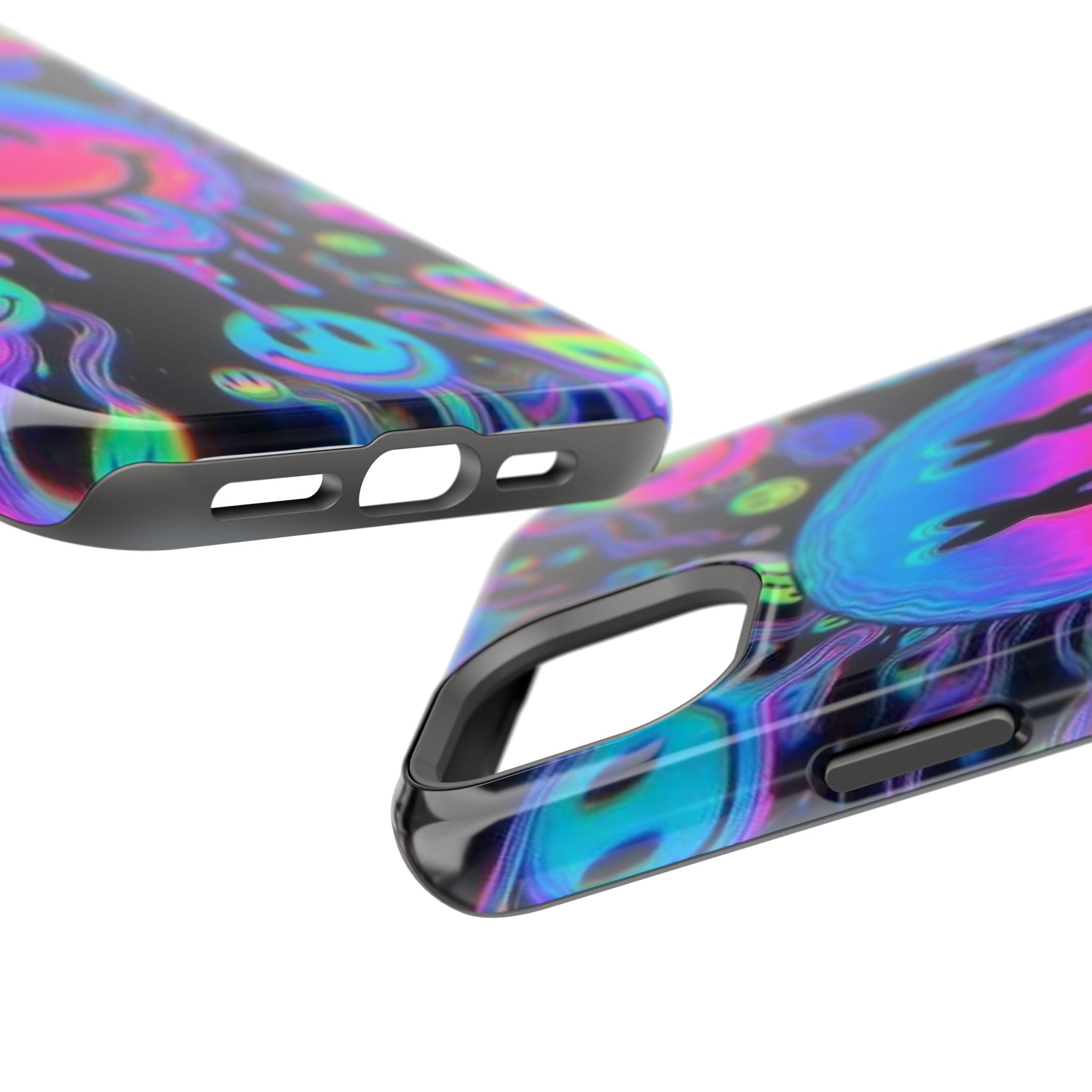 Psychedelic Smiley Impact-Resistant Phone Case