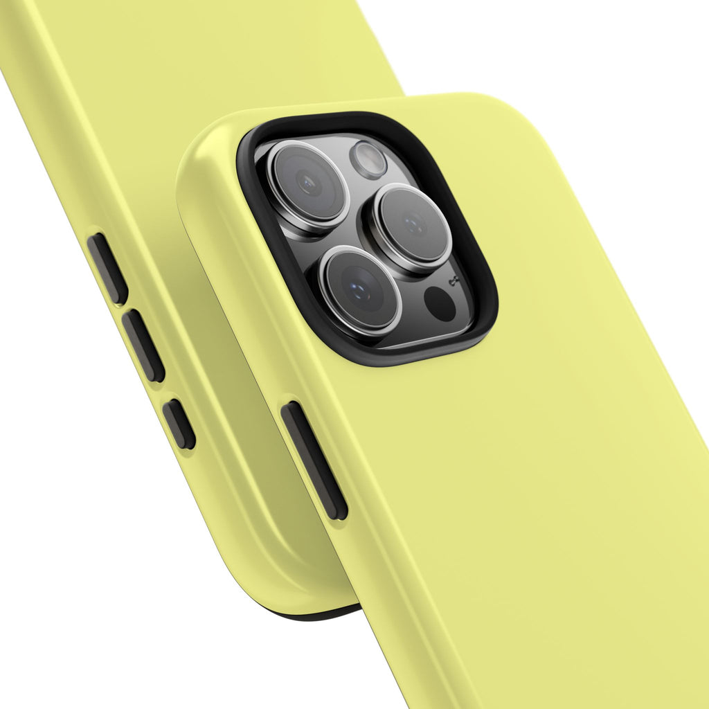 Solid Lemon Yellow Phone Case | Tough Phone Case