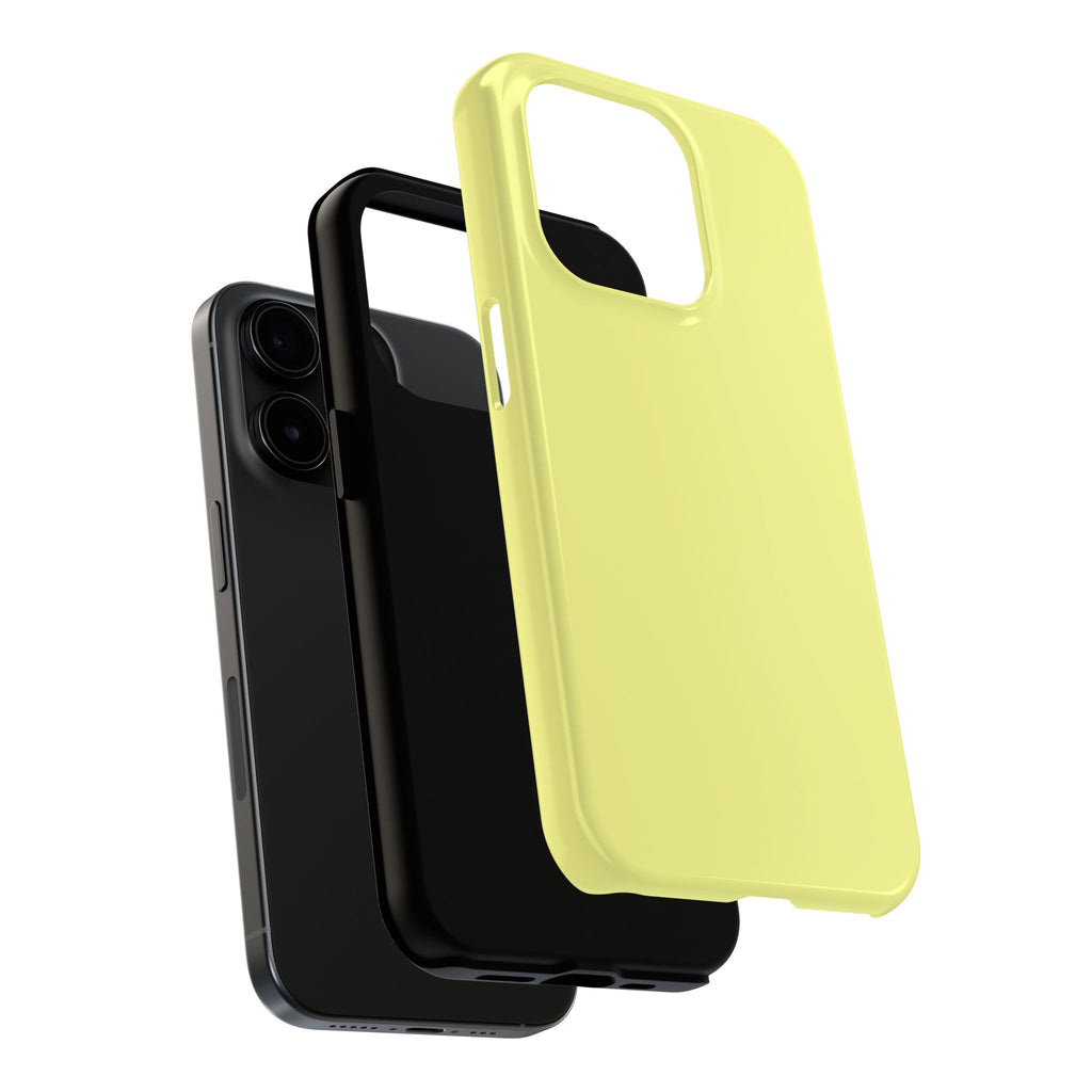 Solid Lemon Yellow Phone Case | Tough Phone Case