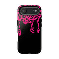 Hot Pink Leopard Drip Phone Case | Tough Case