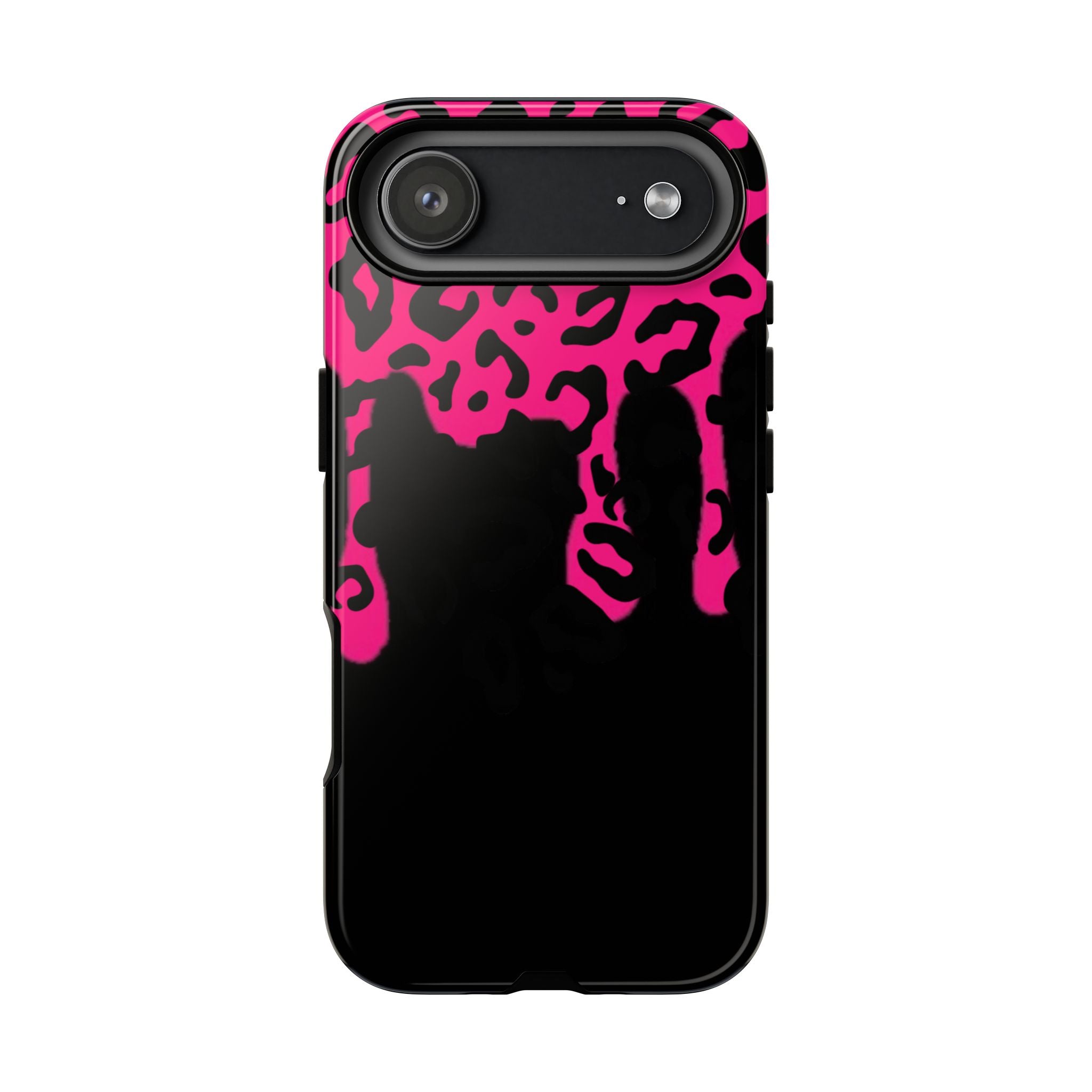 Hot Pink Leopard Drip Phone Case | Tough Case