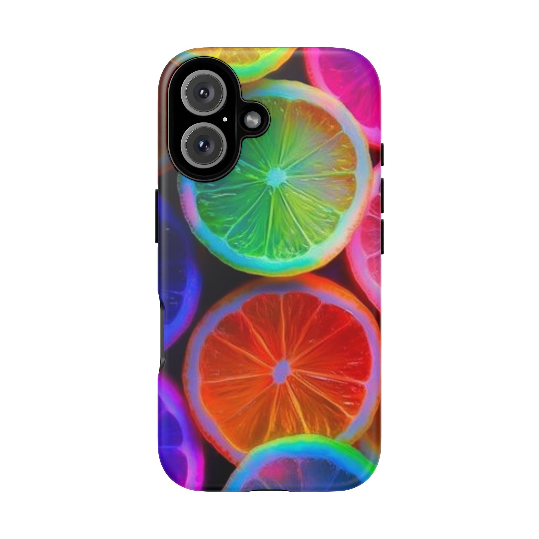 Neon Citrus Slices Tough Case | Colorful Fruit Phone Cover