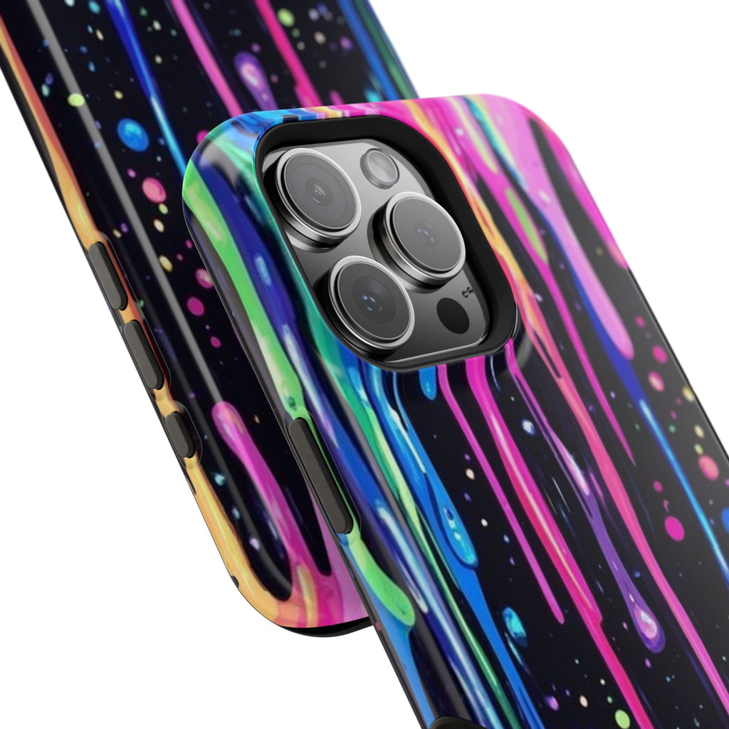 Phone Case - Neon Drip Impact-Resistant Protective Cover