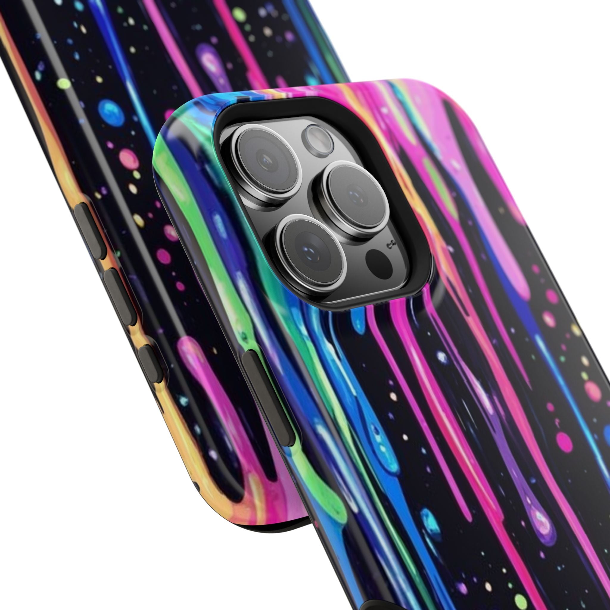 Phone Case - Neon Drip Impact-Resistant Protective Cover