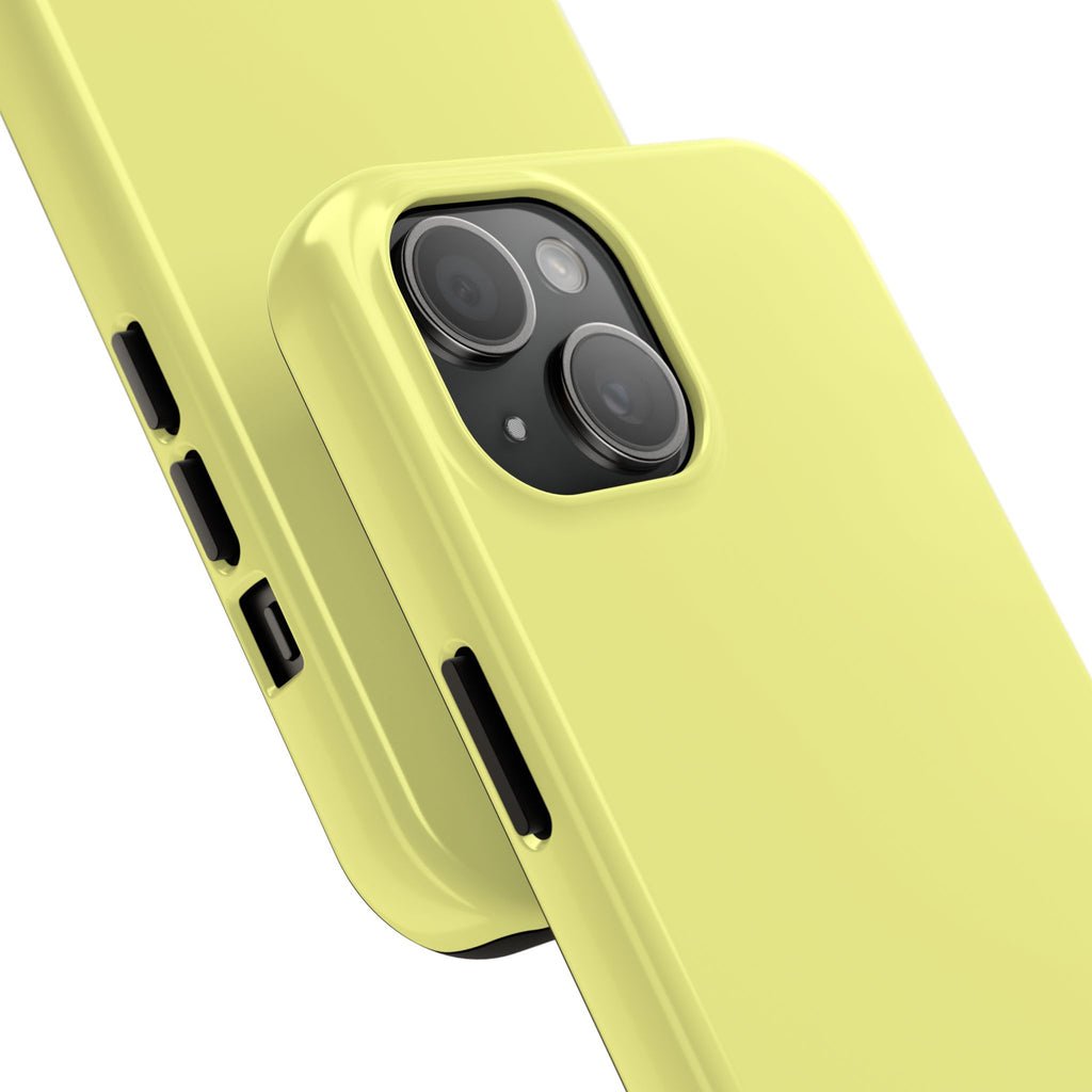Solid Lemon Yellow Phone Case | Tough Phone Case