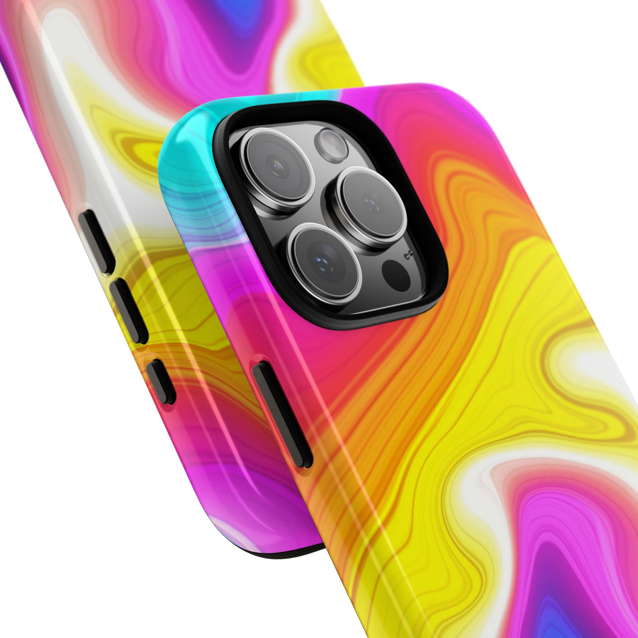 Rainbow Marble Swirl Phone Case | Tough Case