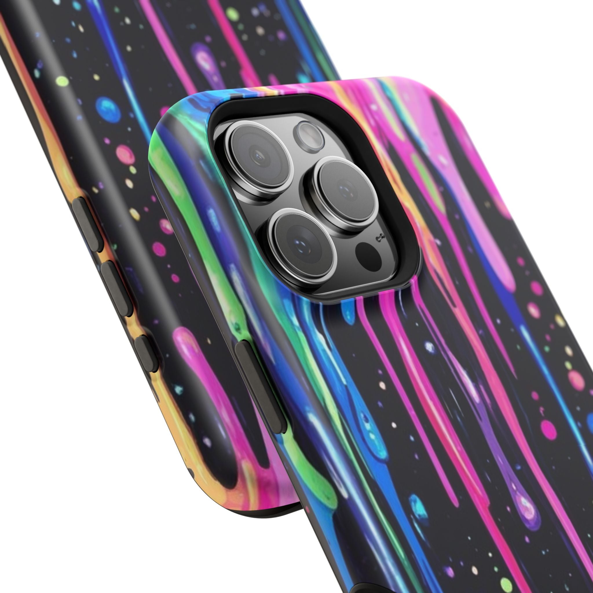 Phone Case - Neon Drip Impact-Resistant Protective Cover