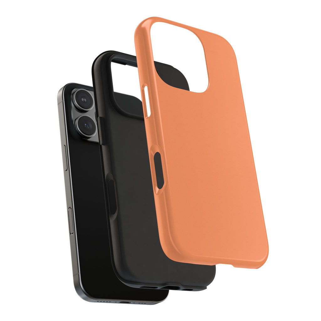 Solid Orange Tough Phone Case | Slim Protective Phone Case
