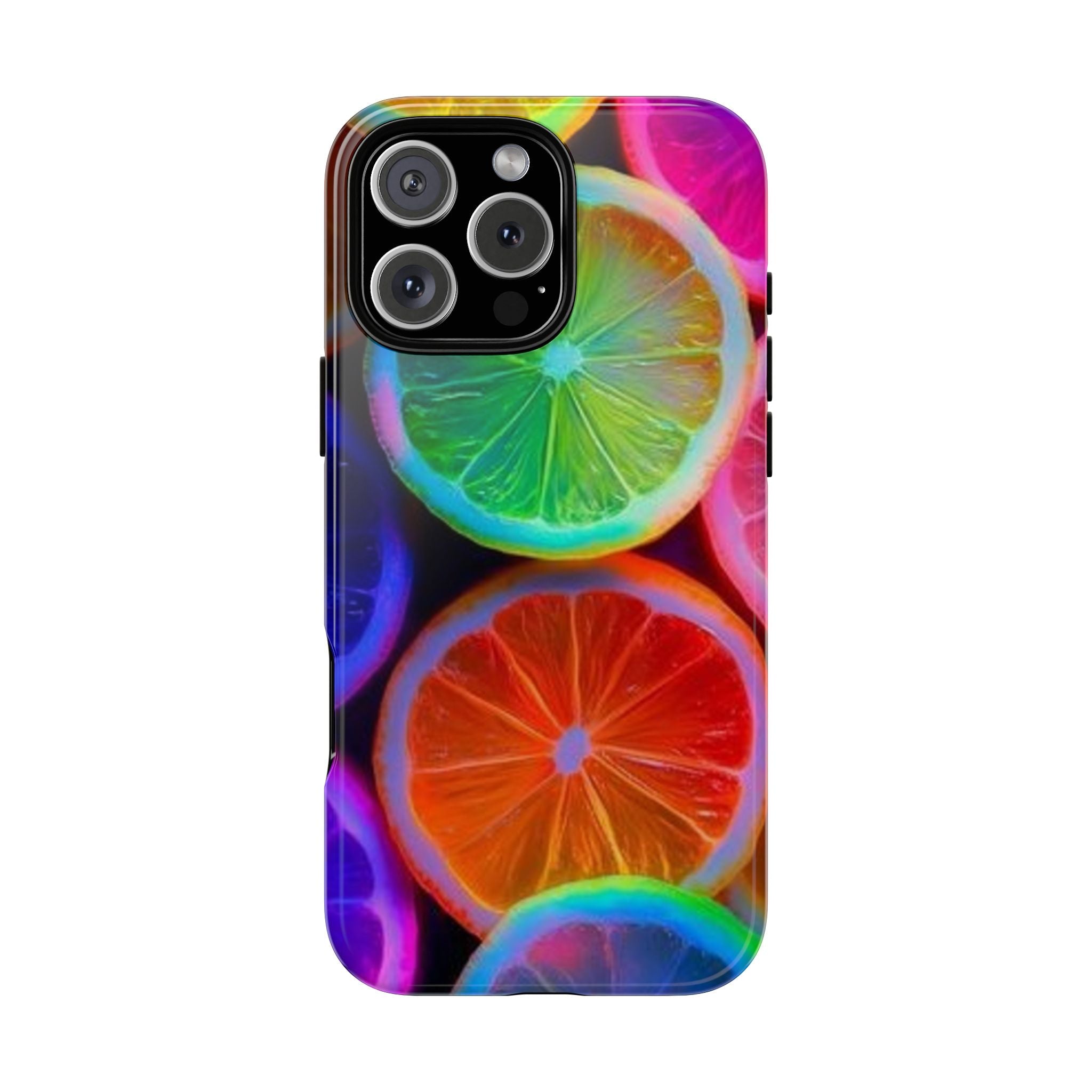 Neon Citrus Slices Tough Case | Colorful Fruit Phone Cover