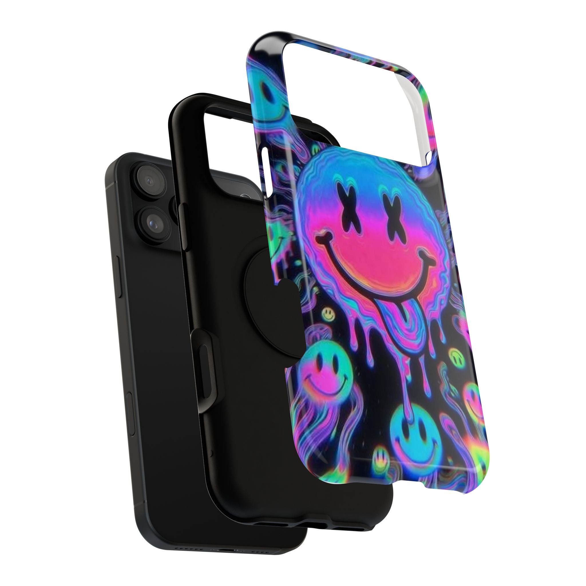Psychedelic Smiley Impact-Resistant Phone Case