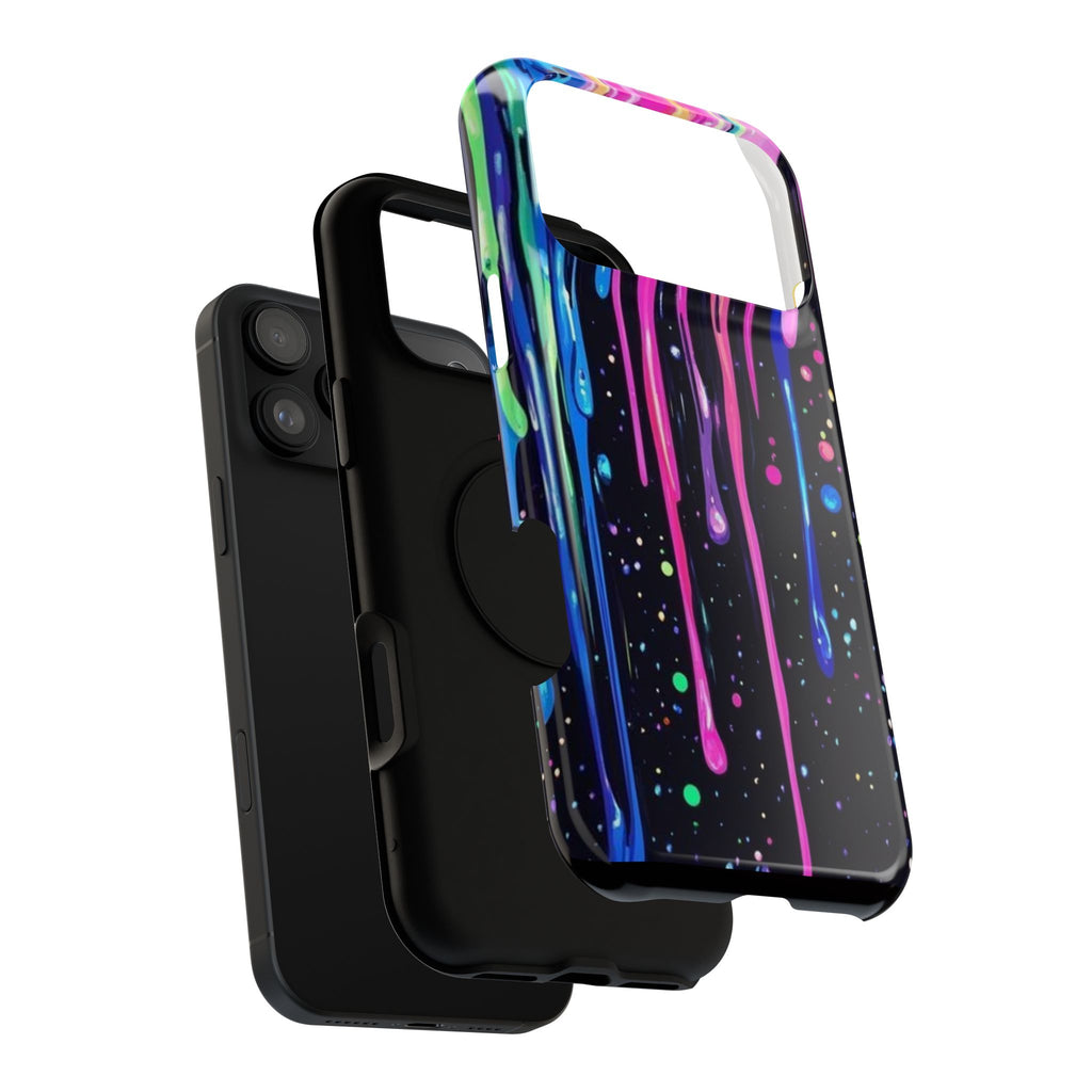 Phone Case - Neon Drip Impact-Resistant Protective Cover